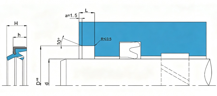 Hydraulic cylinder Dust seal hwg Hydraulic cylinder Dust seal hwg