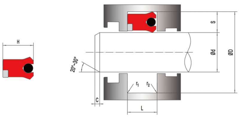 Wear-resistant Polyurethane Rod Seal Wear-resistant Polyurethane Rod Seal