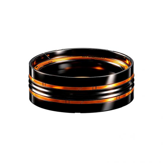 Wear-resistant double acting piston seal HPIA